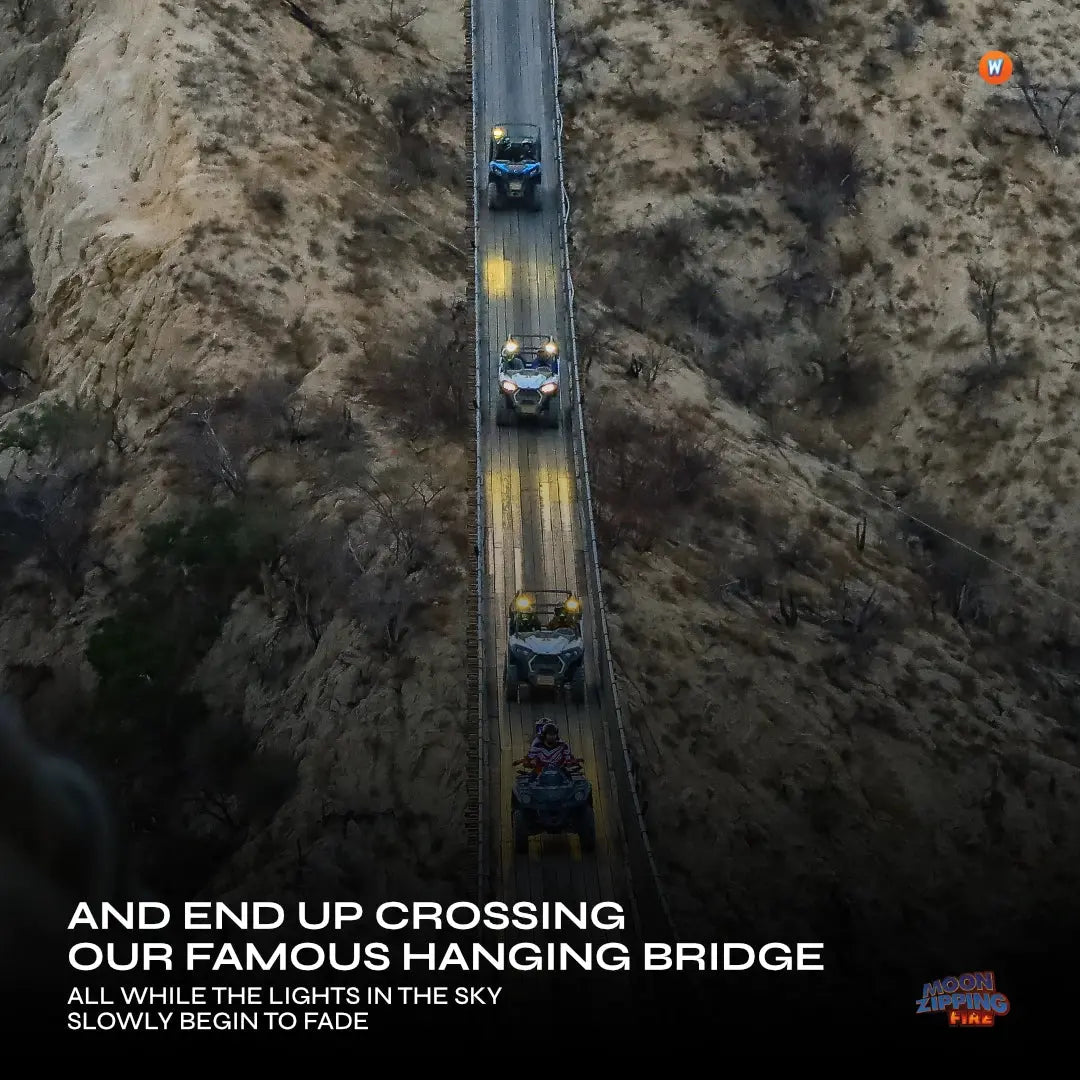 Moon Zipping Fire Night Tour in Cabo