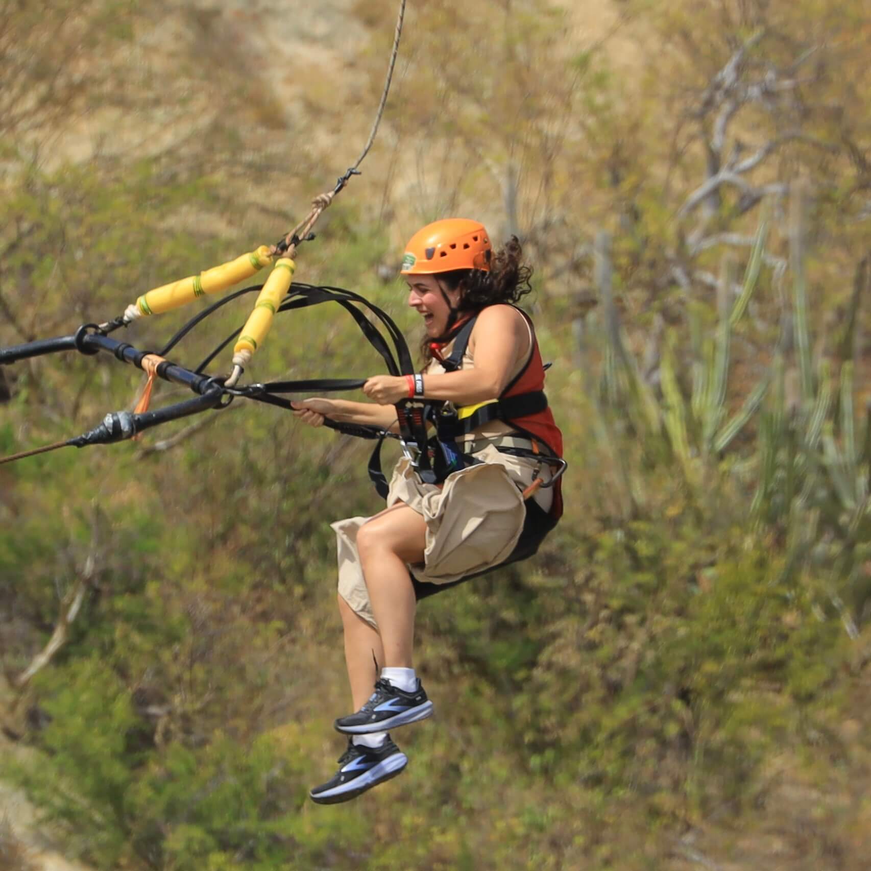 Woman on Giant Swing