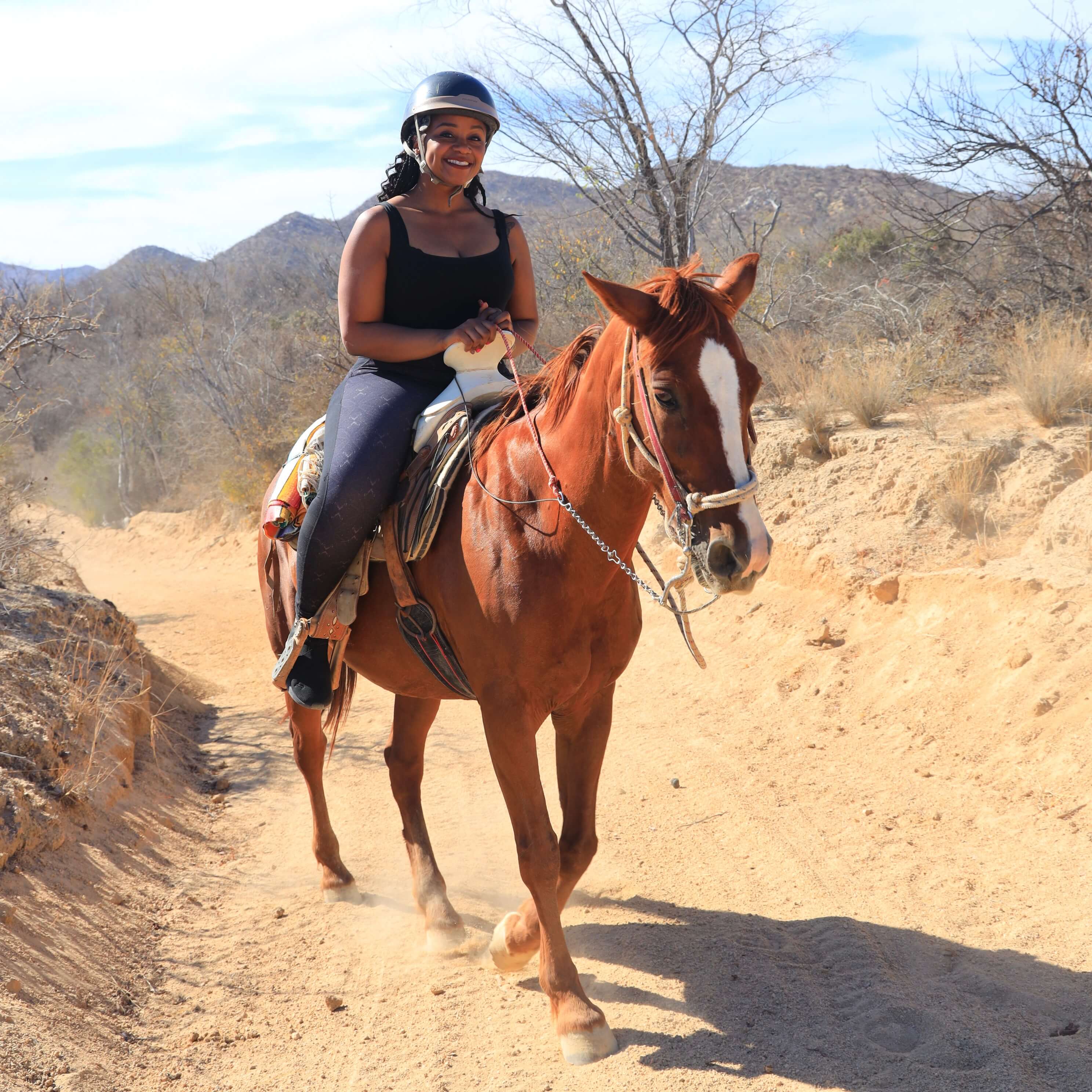 Woman on Horseback Ride