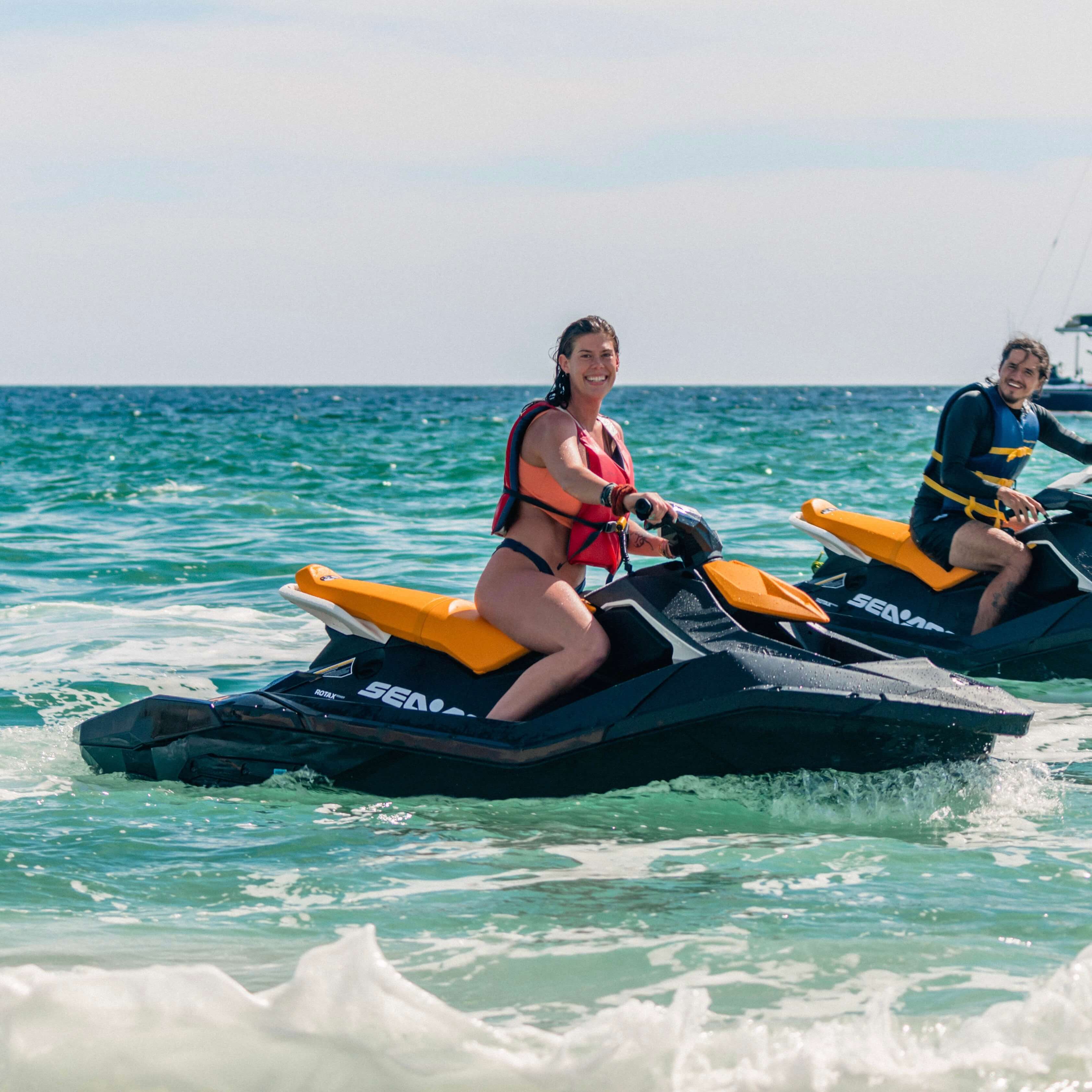 Woman on jetski - Beach Pass Wild Bay