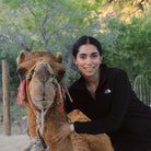 Woman with camel -  Camel Ride Cabo