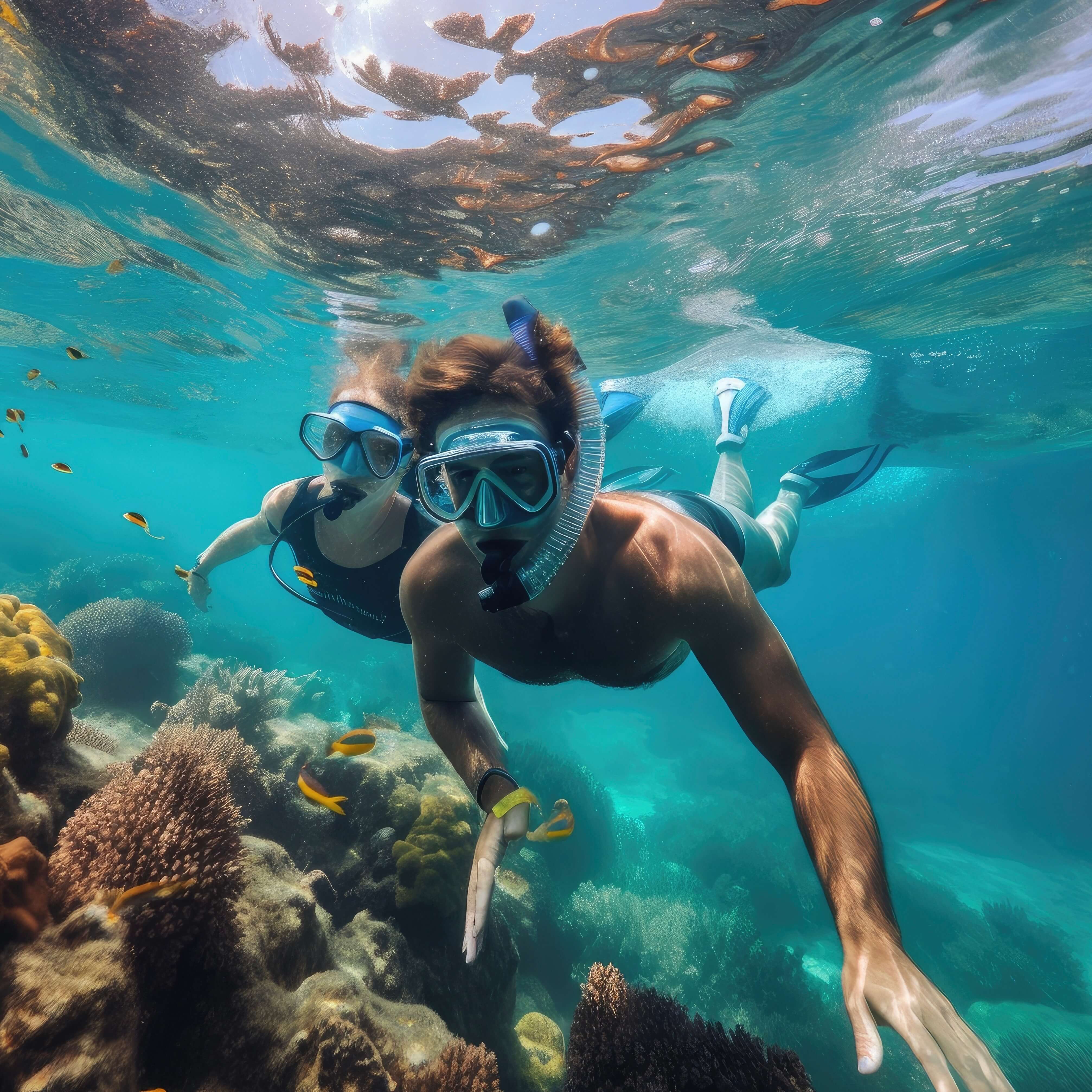 Couple snorkeling - Snorkel Rental