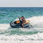 Woman on jet-ski