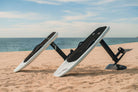 Two E-foils on the beach