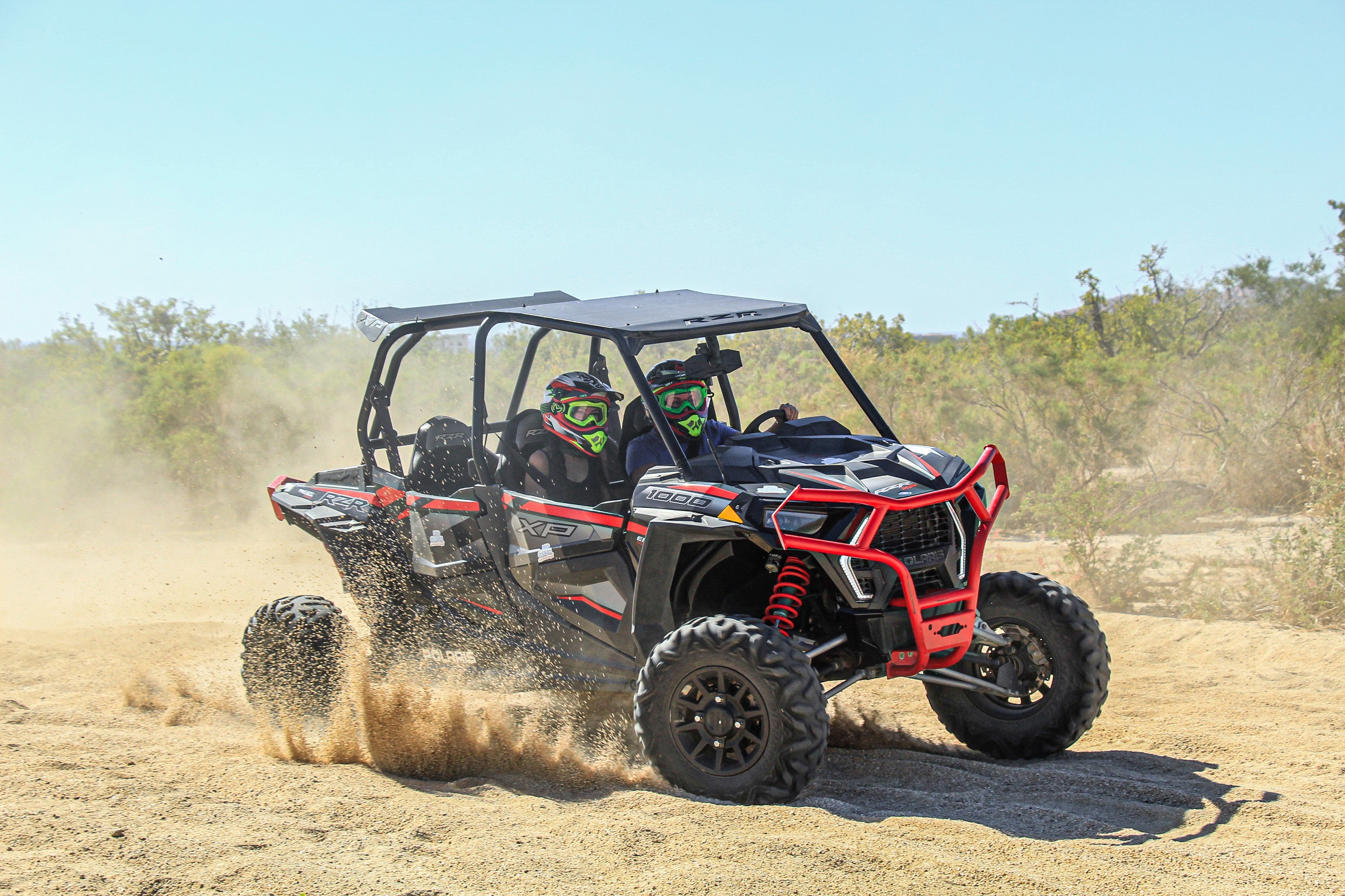 Elite Razor on drifting on sand in Cabo - UTV Tour