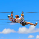 2 people on a Zipline Tour